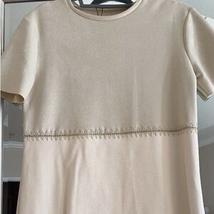 Zara beige suede dress size small
